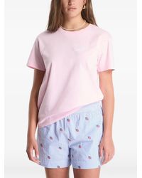 MC2 Saint Barth - Cotton Jersey Crewneck T-Shirt Emilie With Spesso Ho Sempre Ragione Embroidery - Lyst