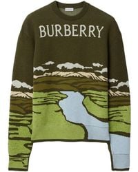 Burberry - Pullover Aus Jacquard-Strick - Lyst