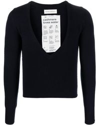 Extreme Cashmere - Plunging V-neck Fine-knit Jumper - Lyst