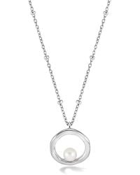Dower & Hall - Open-Circle Pearl Necklace - Lyst
