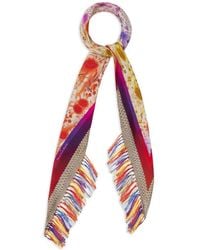 Pierre Louis Mascia - Floral-Print Fringed-Hem Scarf - Lyst