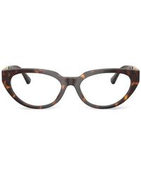 Versace - Geometrische Brille Mit Greca-Muster - Lyst