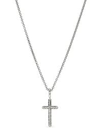 John Hardy - Sterling Jh Essential Cross Necklace - Lyst