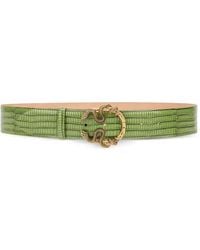 Roberto Cavalli - Snake-Buckle Belt - Lyst