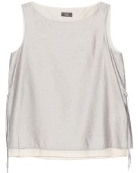 Peserico - Tie-Side Sleeveless Top - Lyst