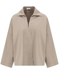 Brunello Cucinelli - Verfraaide Blouse Met V-Hals - Lyst