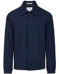 Paolo Pecora - Seersucker Button-Up Jacket - Lyst