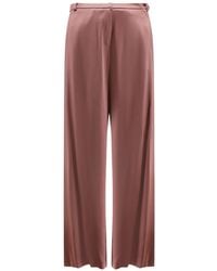Alysi - Pantalones Palazzo Con Bolsillo En La Parte Posterior - Lyst