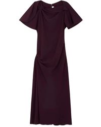 Victoria Beckham - Maxi-Jurk Met Kapmouwen - Lyst