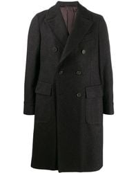 Dell'Oglio - Double-Breasted Midi Coat - Lyst