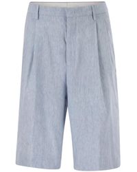 Tagliatore - Effie Pleated Bermuda Shorts - Lyst