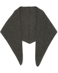 N.Peal Cashmere - Sciarpa A Coste A Triangolo - Lyst