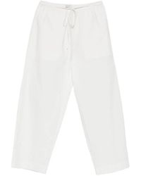 St. Agni - Drawstring-Fastening Cropped Pants - Lyst