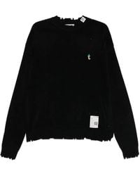 Maison Mihara Yasuhiro - Distressed Crew-Neck Sweater - Lyst