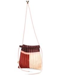 MULTITUDES BAGS - Pleated Colour-Block Shoulder Bag - Lyst