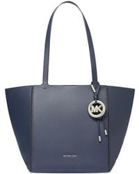 Michael Kors - Borsa Tote Jordi Media Con Ciondolo Logo - Lyst