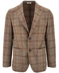 BRERAS Milano - Chaqueta a cuadros con botones - Lyst