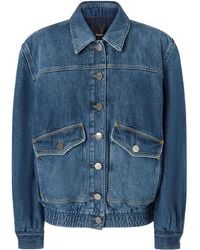 Pinko - Pocket-Embellished Denim Jacket - Lyst