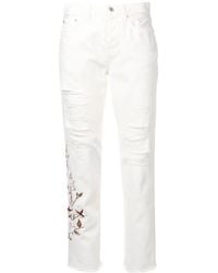 Off-White c/o Virgil Abloh - Jeans Met Gerafelde Afwerking - Lyst