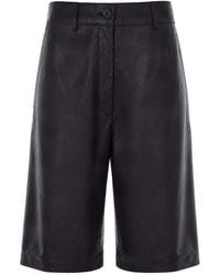 P.A.R.O.S.H. - Pantalones Cortos De Piel - Lyst