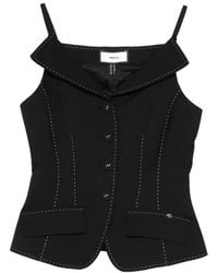 Nissa - V-Neck Buttoned Top - Lyst