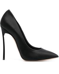 Casadei - Blade Twenties 120mm Satin Pumps - Lyst