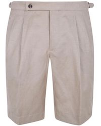 Incotex - Pleated Shorts - Lyst