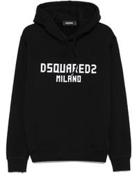 DSquared² - Logo-Embroidered Hoodie - Lyst