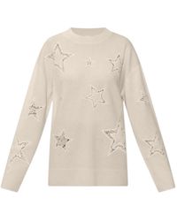 LoveShackFancy - Pull À Étoiles En Dentelle - Lyst