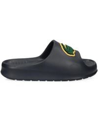 Lacoste - Logo-Patch Slides - Lyst