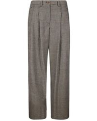 Jejia - Katherine Houndstooth Pleated Trousers - Lyst