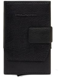 Piquadro - Pop-Up Leather Cardholder - Lyst