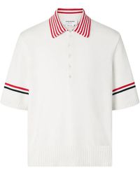 Thom Browne - Rwb Armband Sailboat Polo Shirt - Lyst