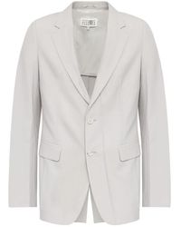 MM6 by Maison Margiela - Virgin Wool-Blend Blazer - Lyst