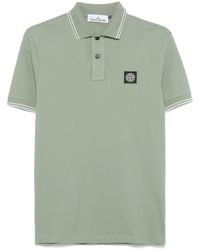 Stone Island - Polo À Patch Compass - Lyst