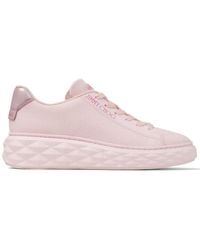 Jimmy Choo - Diamond Light Maxi Logo-embroidered Knitted Trainers - Lyst