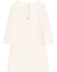 Valentino Garavani - Mini V-Logo-Detail Dress - Lyst