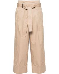Peserico - Wide-leg Cropped Trousers - Lyst