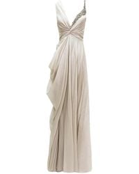 Gemy Maalouf - Asymmetrical Draped Maxi Dress - Lyst