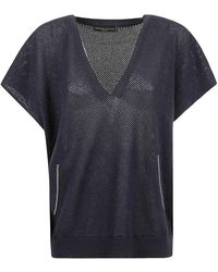 Fabiana Filippi - Bluse mit V-Ausschnitt - Lyst