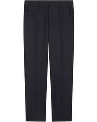 Dries Van Noten - Pressed-Crease Tapered Trousers - Lyst