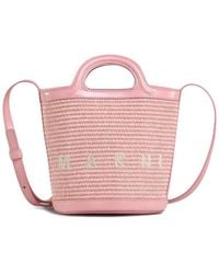 Marni - Mini Tropicalia Woven Bucket Bag - Lyst