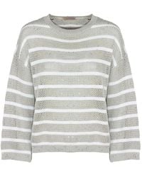 Purotatto - Striped Sweater - Lyst