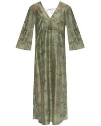 Munthe - Boris Embroidered Maxi Dress - Lyst