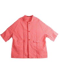 Daniela Gregis - Chemise À Carreaux Vichy Et Effet Froissé - Lyst
