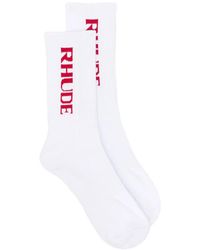 Rhude - Filtaro Logo-Intarsia Socks - Lyst