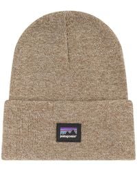 Patagonia - Everyday Logo-Patch Fold-Over Beanie Hat - Lyst
