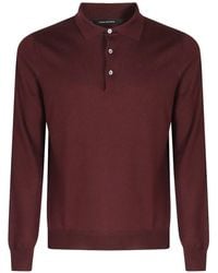 Tagliatore - Palmer Long-Sleeve Polo Shirt - Lyst