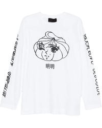 Simone Rocha - Dim Sum Graphic-Print Long-Sleeve T-Shirt - Lyst
