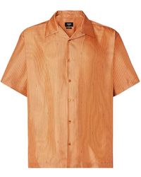 Fendi - Camisa Con Franjas Del Logo - Lyst